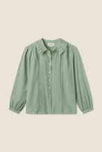 Load image into Gallery viewer, Trovata Alise Blouse Pistachio Gingham
