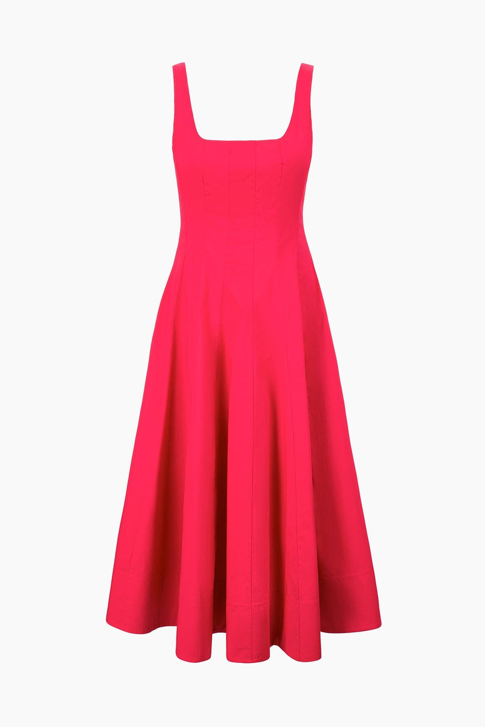 staud wells dress pink Short Sleeve Wells Dress