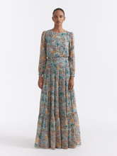 Load image into Gallery viewer, Saloni Isabel Dress - Orchard Sky
