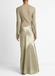 Load image into Gallery viewer, Vince Satin Maxi Skirt- Artichoke
