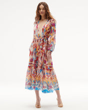 Load image into Gallery viewer, Figue Sierra Dress- Watercolor Ikat Clay Brown
