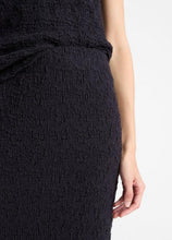 Load image into Gallery viewer, Vince Smocked Cotton-Blend Skirt- Costal Blue
