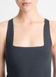 Load image into Gallery viewer, Vince Square-Neck Racer Back Tank Top- Graphite
