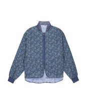 Load image into Gallery viewer, The Great Reversible Quilted Bomber - Blue Floral

