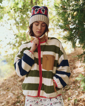 Load image into Gallery viewer, The Great. The Plush Terrain Full-Zip - Mixed Heritage Stripe
