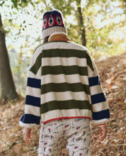 Load image into Gallery viewer, The Great. The Plush Terrain Full-Zip - Mixed Heritage Stripe

