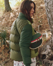 Load image into Gallery viewer, The Great. The Plush Hip Pack - Cream &amp; Army

