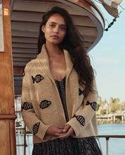 Load image into Gallery viewer, The Great The Swimming Fish Lodge Cardigan- Natural
