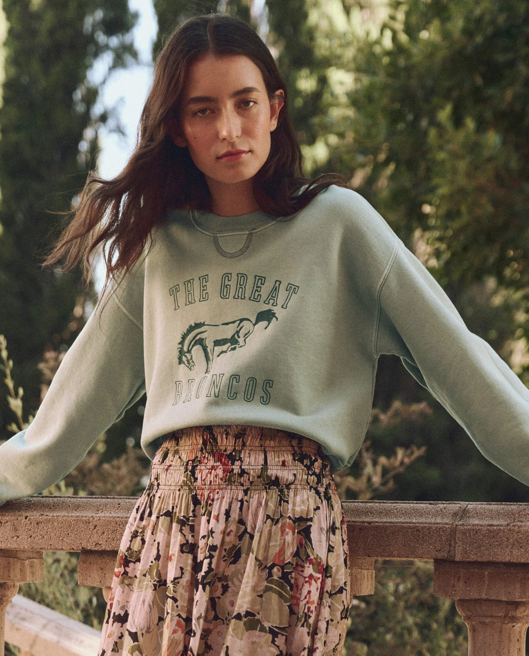 The Great League Sweatshirt w/ Bucking Bronco Graphic