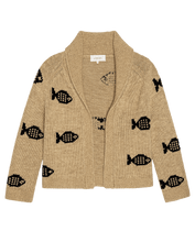 Load image into Gallery viewer, The Great The Swimming Fish Lodge Cardigan- Natural
