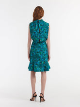 Load image into Gallery viewer, Saloni Fleur Short Dress in Flori Peacock
