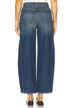 Load image into Gallery viewer, Veronica Beard Ryder High Rise Barrel Leg- Equinox Blue
