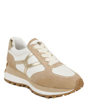 Veronica Beard Valentina Sneaker in Coconut & Gold