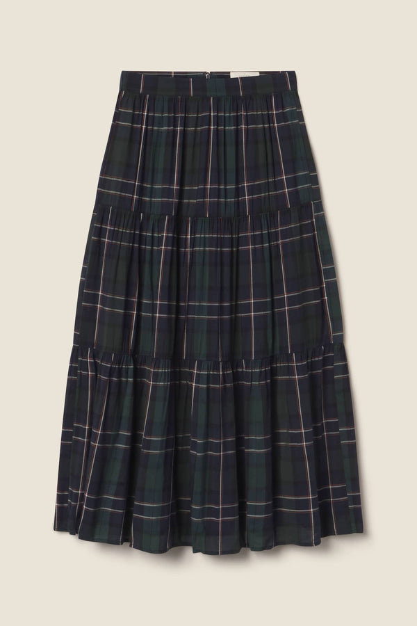 Trovata Lydia Skirt- Nocturne Plaid