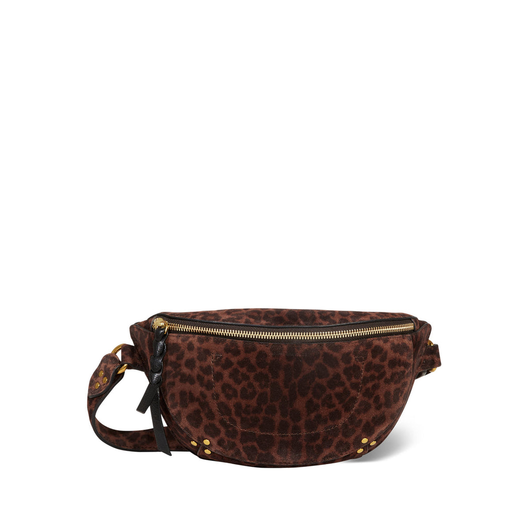 Jerome Dreyfuss Suede Belt Bag - Leopard