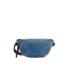 Load image into Gallery viewer, Jerome Dreyfuss Suede Belt Bag - Jeans
