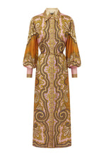 Load image into Gallery viewer, Alemais Clemenza Silk Shirt Dress
