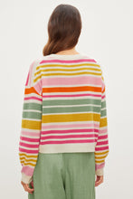 Load image into Gallery viewer, Velvet Anny Cashmere Stripped Crew neck Sweater
