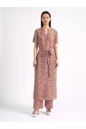 Saloni Vicki dress in Verbena Lunar Dragon