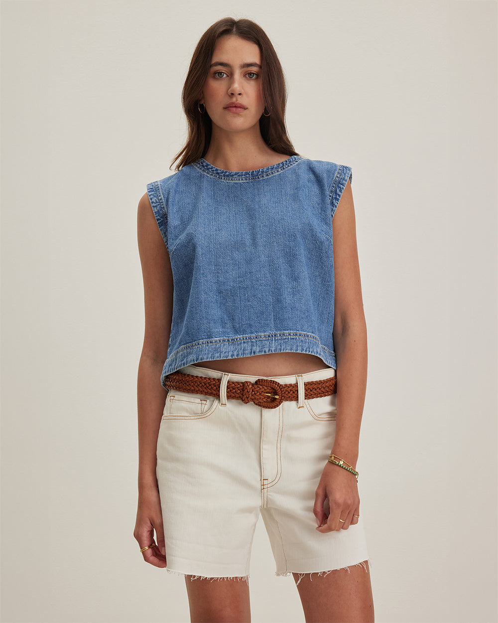 Velvet Loren Tank Top - Indigo