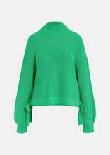 Load image into Gallery viewer, Essentiel Antwerp Gist Bow Pullover - Green
