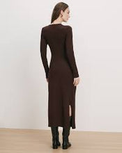 Load image into Gallery viewer, Veronica Beard Salomez Knit Dress - Espresso
