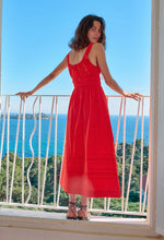Load image into Gallery viewer, Ciao Lucia Iris Red Cotton Poplin Dress
