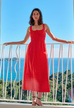 Load image into Gallery viewer, Ciao Lucia Iris Red Cotton Poplin Dress
