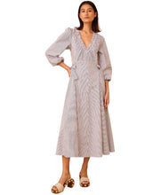 Load image into Gallery viewer, Hunter Bell Vera Dress- Embellished Croquet Stripe
