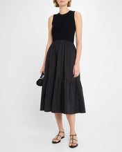 Load image into Gallery viewer, Tanya Taylor Crew Neck Josephina Dress - Black
