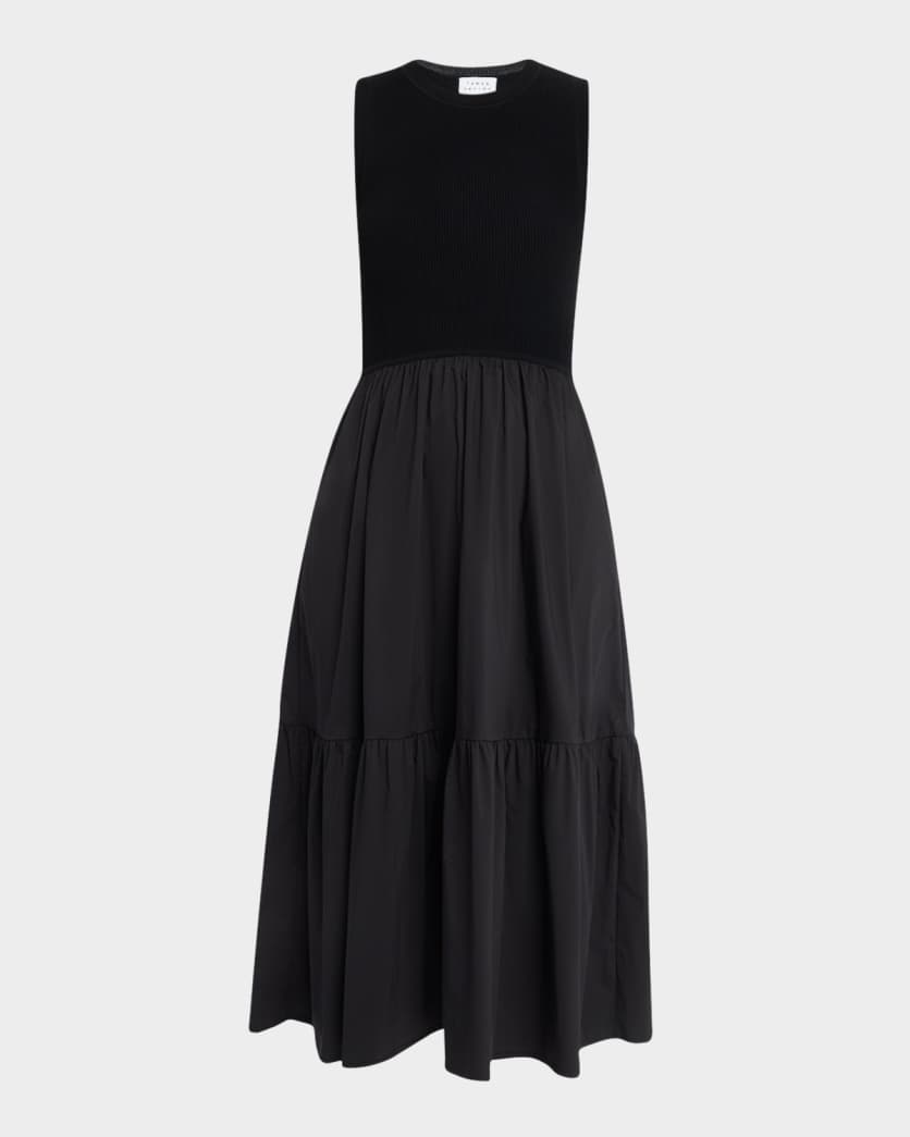 Tanya Taylor Crew Neck Josephina Dress - Black