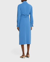 Load image into Gallery viewer, Veronica Beard Loxley Midi Shirtdress- Blue Coast
