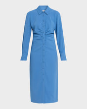 Load image into Gallery viewer, Veronica Beard Loxley Midi Shirtdress- Blue Coast
