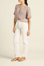 Load image into Gallery viewer, Trovata Loren Blouse- Retro Grid
