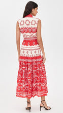 Load image into Gallery viewer, Saloni Nya Dress - Vermillion Riviera Plmt
