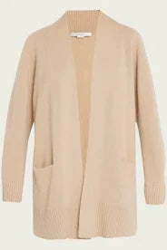 Vince Shawl Collar Cashmere Cardigan - Camel