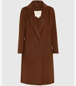 Vince Classic Straight Coat - Deep Oak