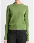 Load image into Gallery viewer, Vince Cashmere Classic Crew Neck Sweater - Sycamore
