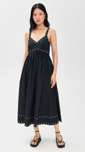Load image into Gallery viewer, The Great The Reyes Dress W/ Studs- Black
