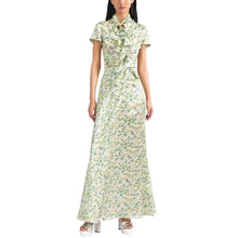 Load image into Gallery viewer, Saloni Kelly Dress Tusk Spring Flowers
