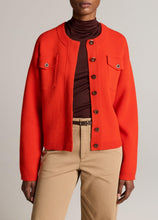 Load image into Gallery viewer, Vince Flap Pocket Wool-Blend Sweater Jacket
