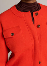 Load image into Gallery viewer, Vince Flap Pocket Wool-Blend Sweater Jacket
