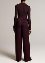 Load image into Gallery viewer, VINCE Mid Rise Tailored Triacetate Drawstring - Blackberry
