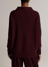 Load image into Gallery viewer, VINCE Boiled Funnel NK Pullover - Blackberry

