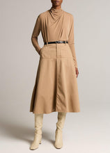 Load image into Gallery viewer, Vince Draped neck long sleeve top- carmello
