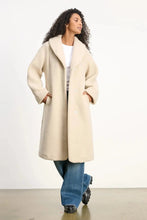 Load image into Gallery viewer, Velvet -  Eleanor Long Sherpa Jacket in sand
