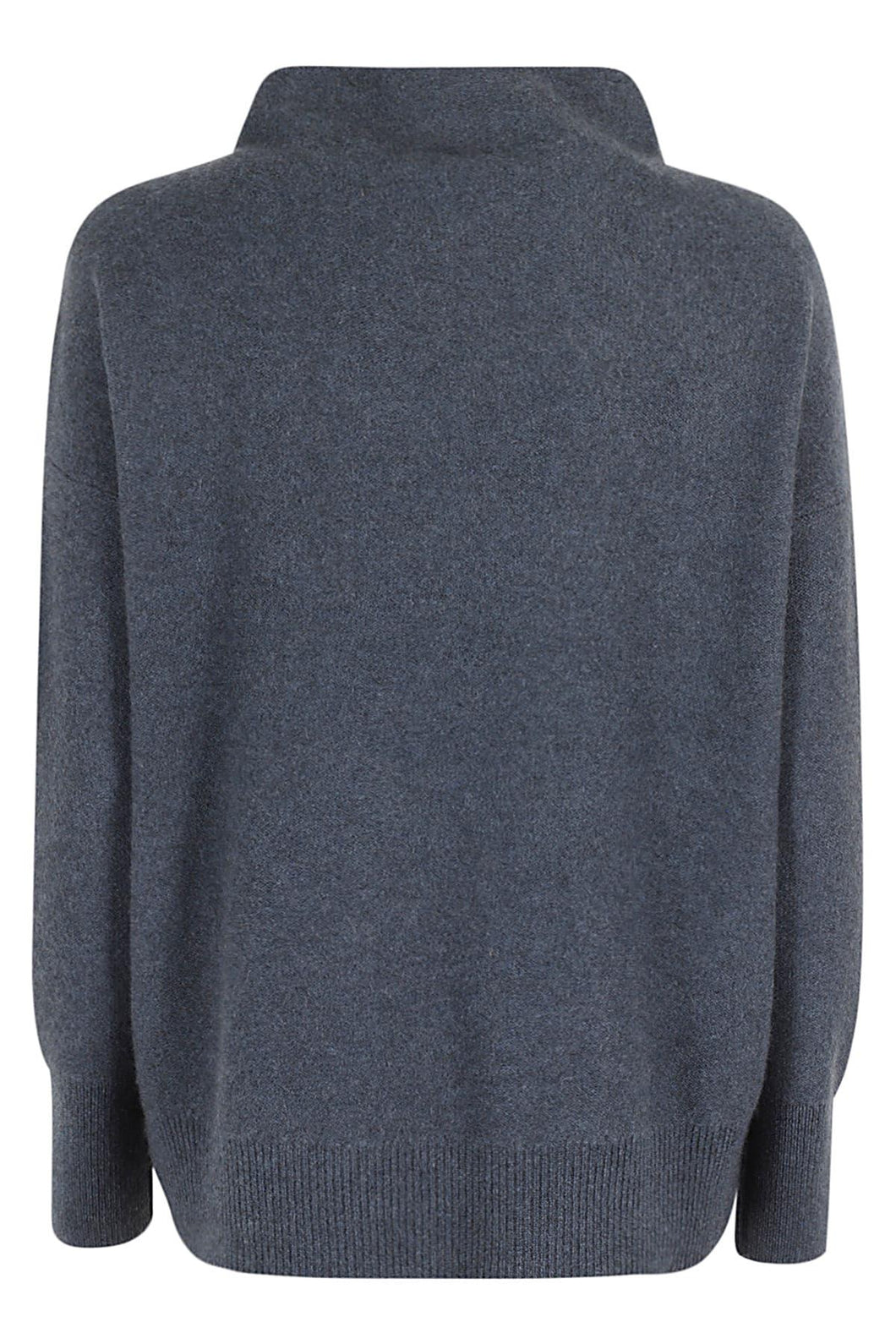 Vince Cashmere Funnel Neck Sweater - Heather Tide Stone