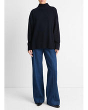 Load image into Gallery viewer, Vince Wool-Cashmere Drop Shoulder Turtleneck - Coastal Blue
