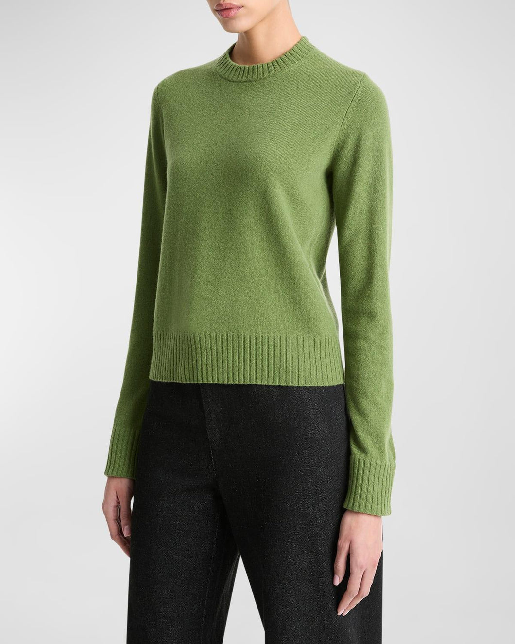 Vince Cashmere Classic Crew Neck Sweater - Sycamore