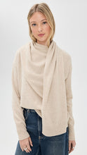 Load image into Gallery viewer, Vince Draped Crew Neck in Honey Dove Oat
